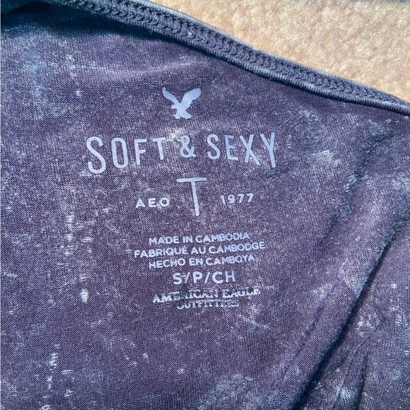 Soft and Sexy One Shoulder Top - Slate Marble - Picture 4 of 5